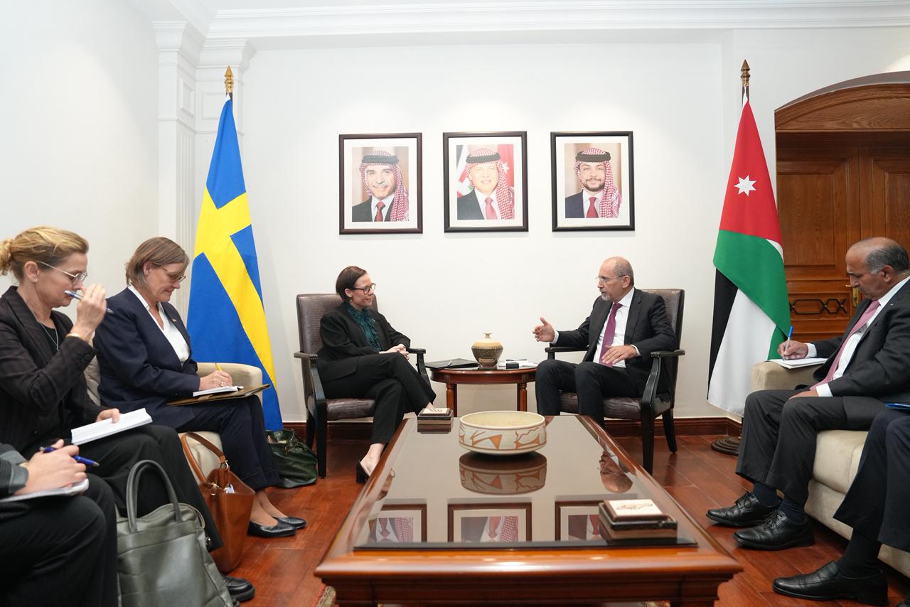 وزير الخارجية يلتقي نظيرته السويدية #بترا 