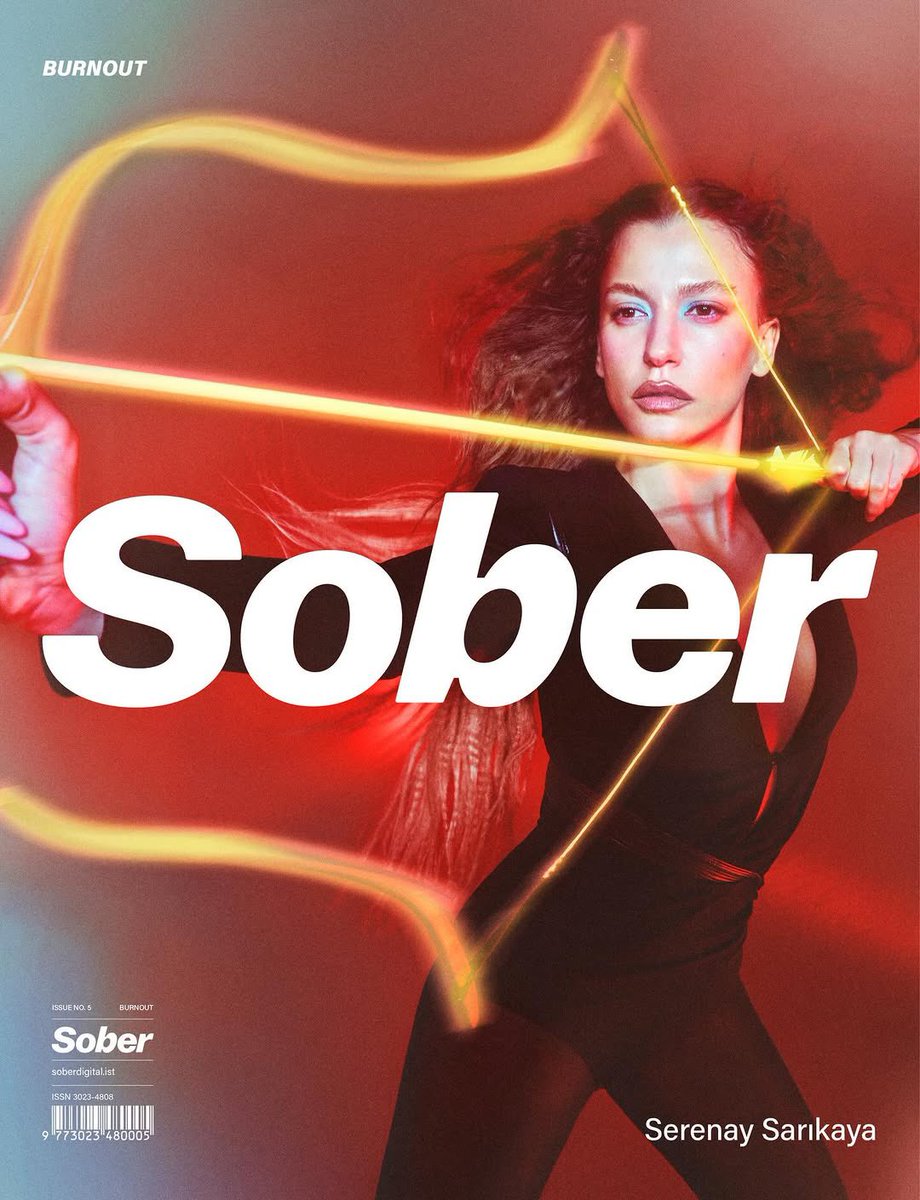 #SerenaySarıkaya Sober Digital Burn Out kapağında❤️‍🔥❤️‍🔥❤️‍🔥