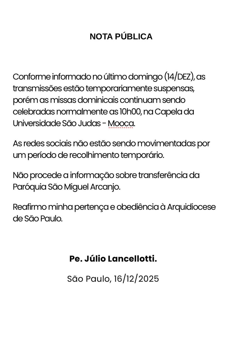 Seguimos atentos e vigilantes.
#estoucompadrejulio