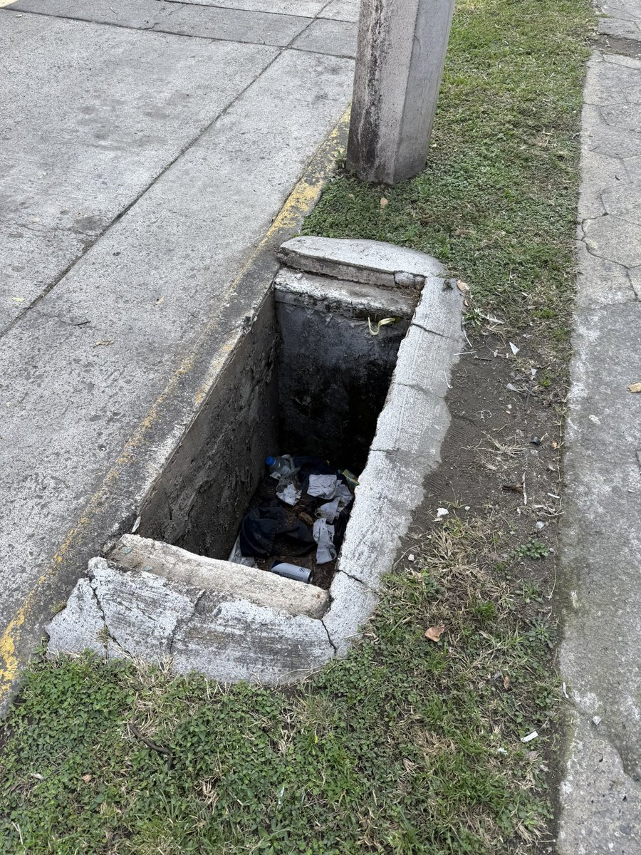 camandsaav's tweet photo. @siapagdl Reporto múltiples agujeros abiertos y registros sin tapa sobre la banqueta de la calle 12 de Diciembre, entre López Mateos e Ignacio Carrillo, col. Jardines Plaza del Sol. Toda la banqueta en ese tramo está dañada, con riesgo alto de caídas y accidentes. @GuadalajaraGob https://t.co/5zuS6jktSu