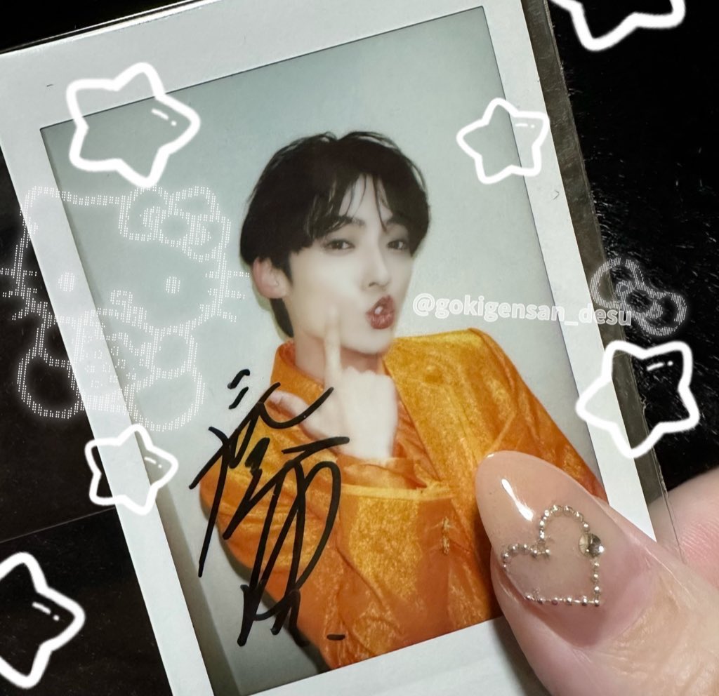 ベンベン　サイン入りチェキ キャンペーンのサインチェキ届いて大歓喜😭⤴️💕