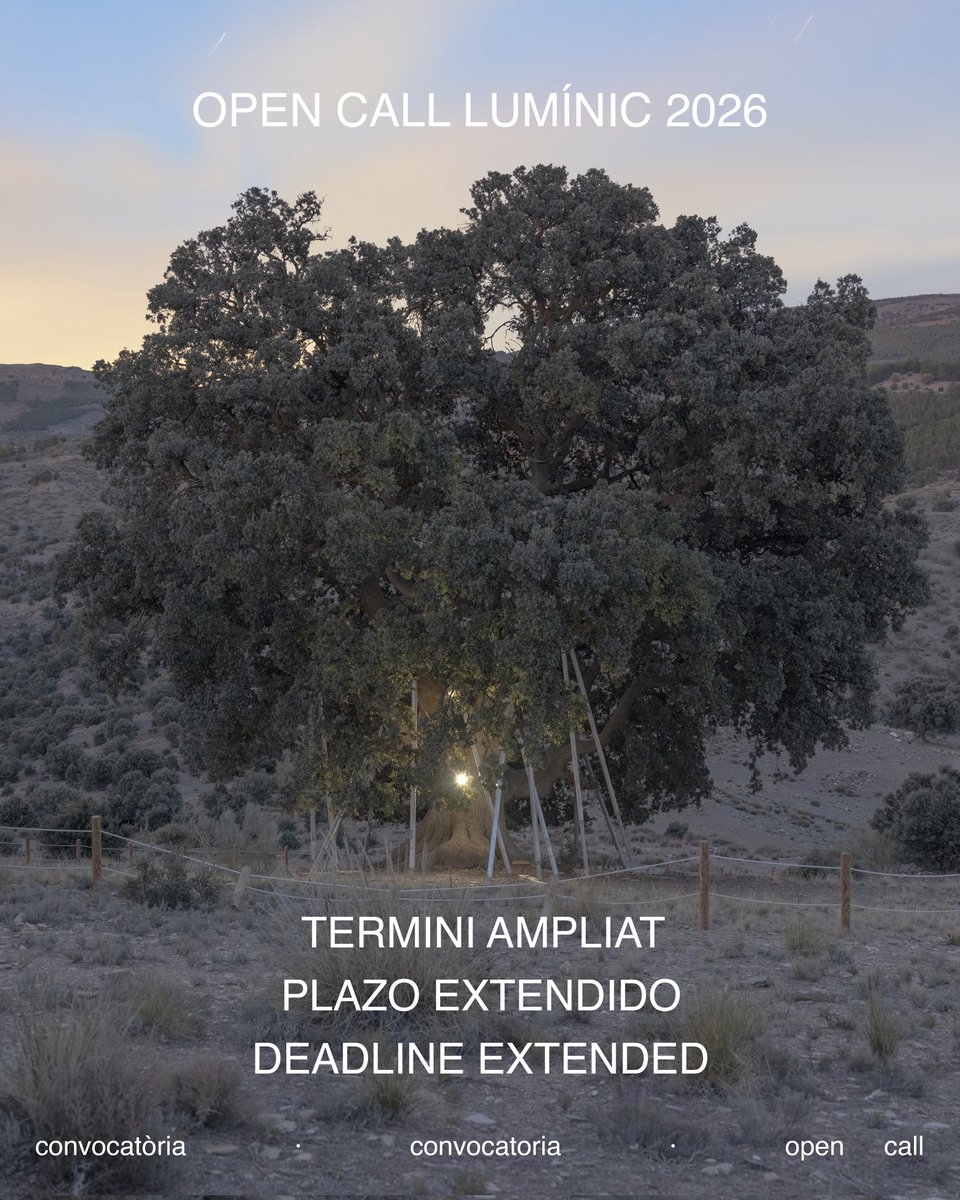 Termini ampliat de la 5a convocatòria oberta del Lumínic Festival!

Allarguem fins al 6/01/2026 la presentació de projectes per optar a guanyar una exposició dins del festival. 

➡️Podeu consultar les bases al següent enllaç:

luminicfestival.com/convocatoria