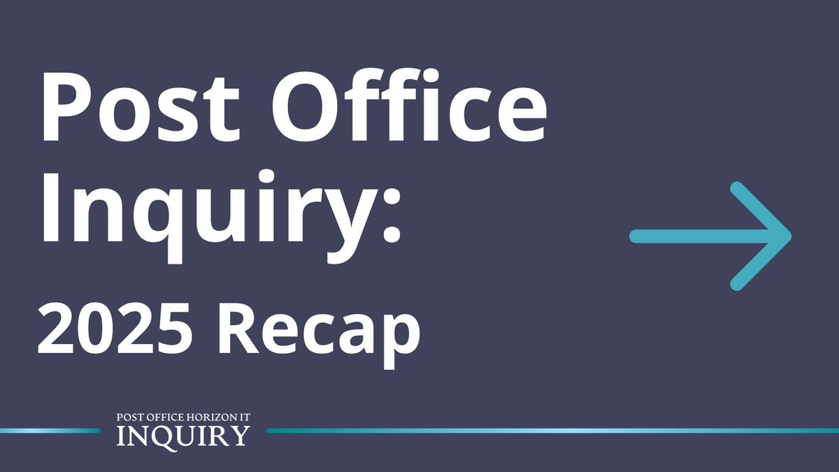 Post Office Horizon IT Inquiry tweet media