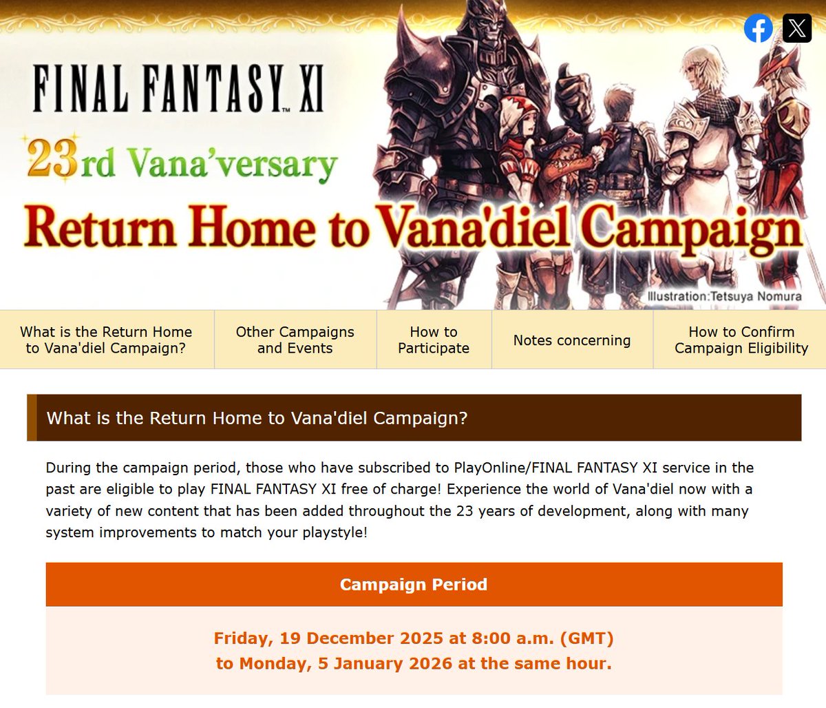 Si vous avez encore votre compte FFXI.