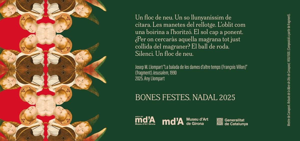 Bones festes de Nadal!!

Voleu raons per visitar-nos aquests dies? En tenim moltes, però us en donem tres 🥰

museuart.cat/tres-bones-rao…