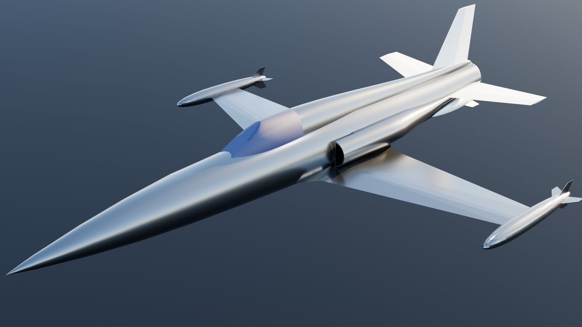 TheKinokoA53389's tweet photo. これから作る架空機の概形だけ
#3DCG  #Blender https://t.co/9VSyEfmRMg