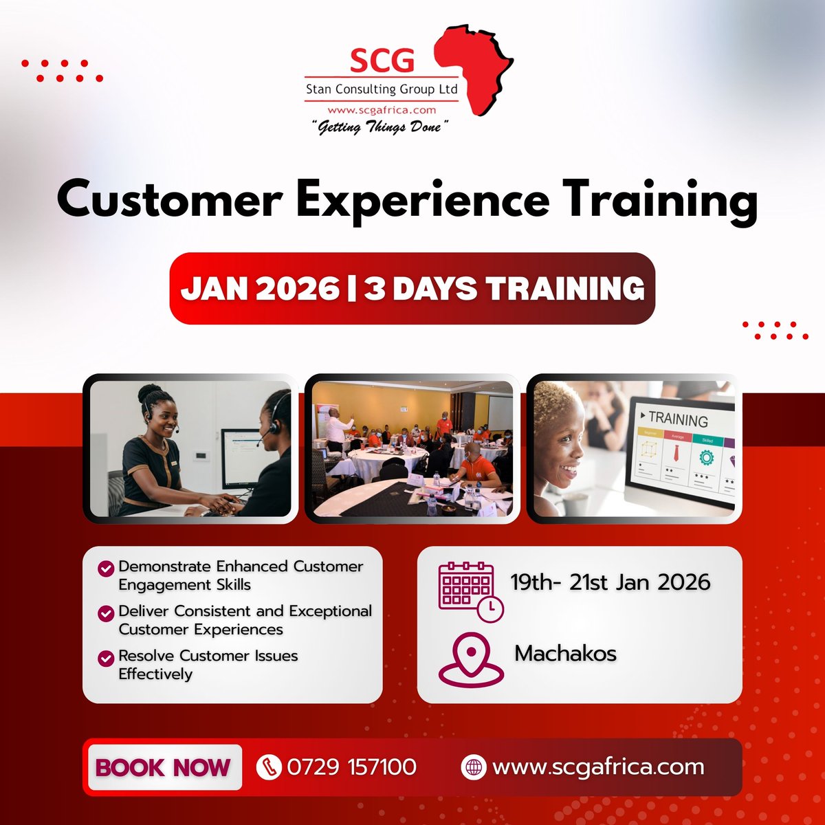 StanConsultingG's tweet photo. Join us for an intensive 3โday Customer Experience Training designed to empower your team with the skills to delight, engage, and retain customers.
Book Now: https://t.co/7LBxfW9B4v
#CX #customerexperience #training #capacity #forums #newyear2026 #supermarkets #fmcgs https://t.co/FHZvYkkTHk