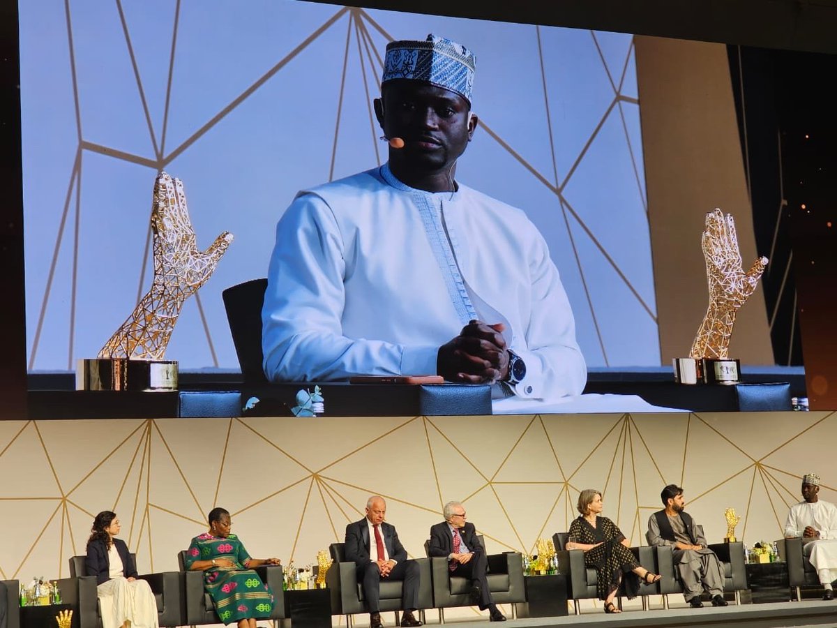 On Dec 14, <a href="/marrnyang1/">Marr Nyang</a>, Founder &amp; ED of <a href="/gmbparticipates/">Gambia Participates</a>, received the Youth Creativity &amp; Engagement Prize at the ACE Award, presented by the Emir of Qatar &amp; the UN. A shared achievement. A pride for The Gambia. #PrideOfTheGambia #GambiaParticipates #ACEAward