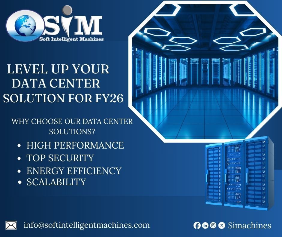 Simachines's tweet photo. Empowering businesses for 2026 and beyond, we enhance performance, uptime, security, and scalability for confident, efficient, and sustainable operations. Contact us at info@softintelligentmachines.com #DataCenterSolutions #FutureReady #DigitalTransformation #ITInfrastructure https://t.co/kNwGkDrORM
