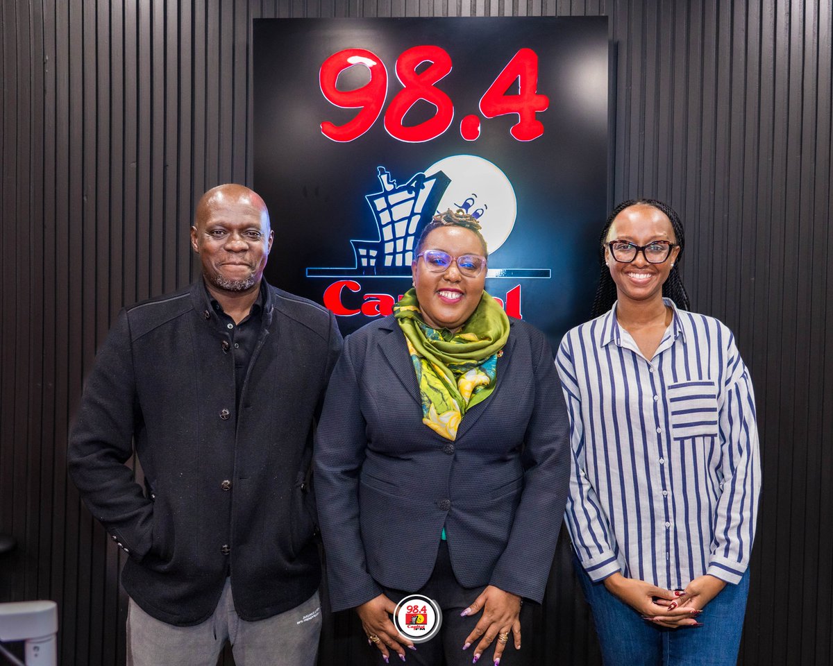 CapitalFMKenya's tweet image. This morning on Capital in the Morning with @ChikoLawi  &amp;amp; @blinkypenguin, we hosted Olive Gitau, Head of Internal Audit at @kmrc_co, for an insightful discussion on Home Ownership as a Safety Net for Kenyans as part of our #SafetyOfANation campaign.

After the show, Olive met our…