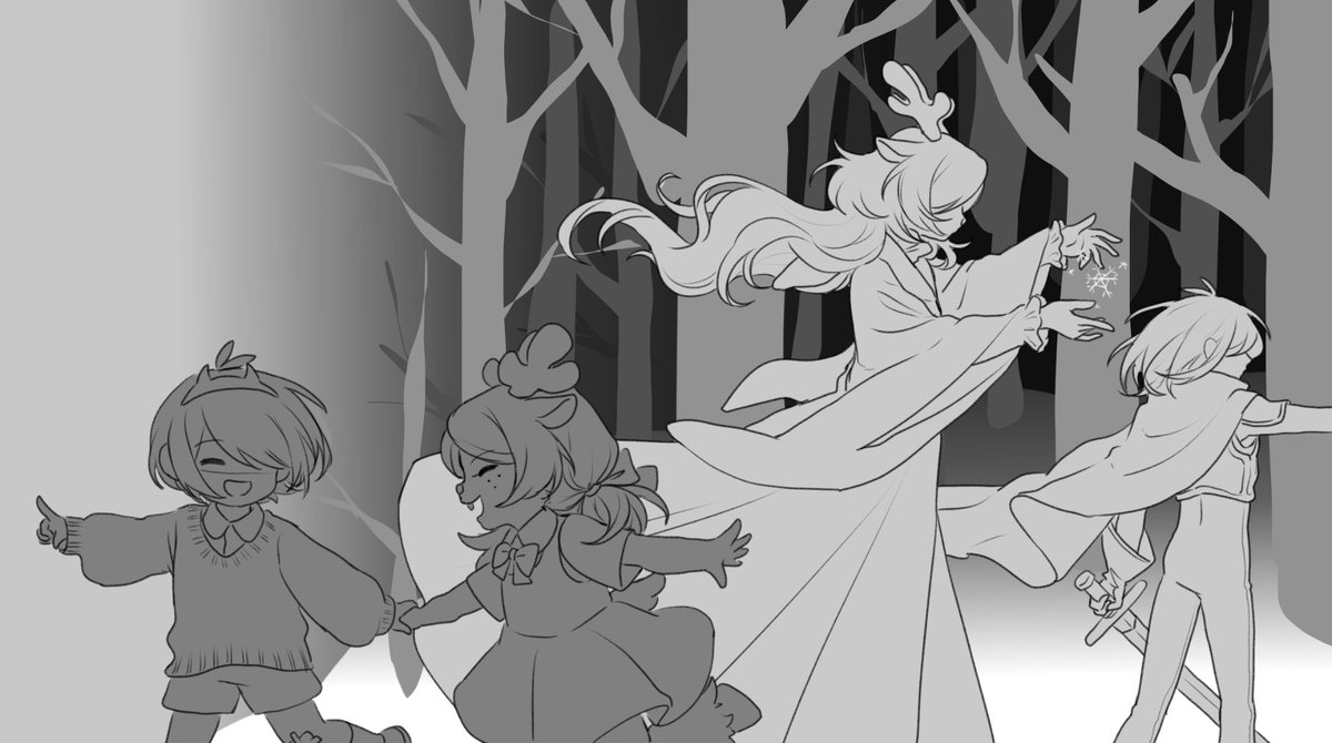 #DELTARUNE 
厚厚的雪埋住了童年🌨️