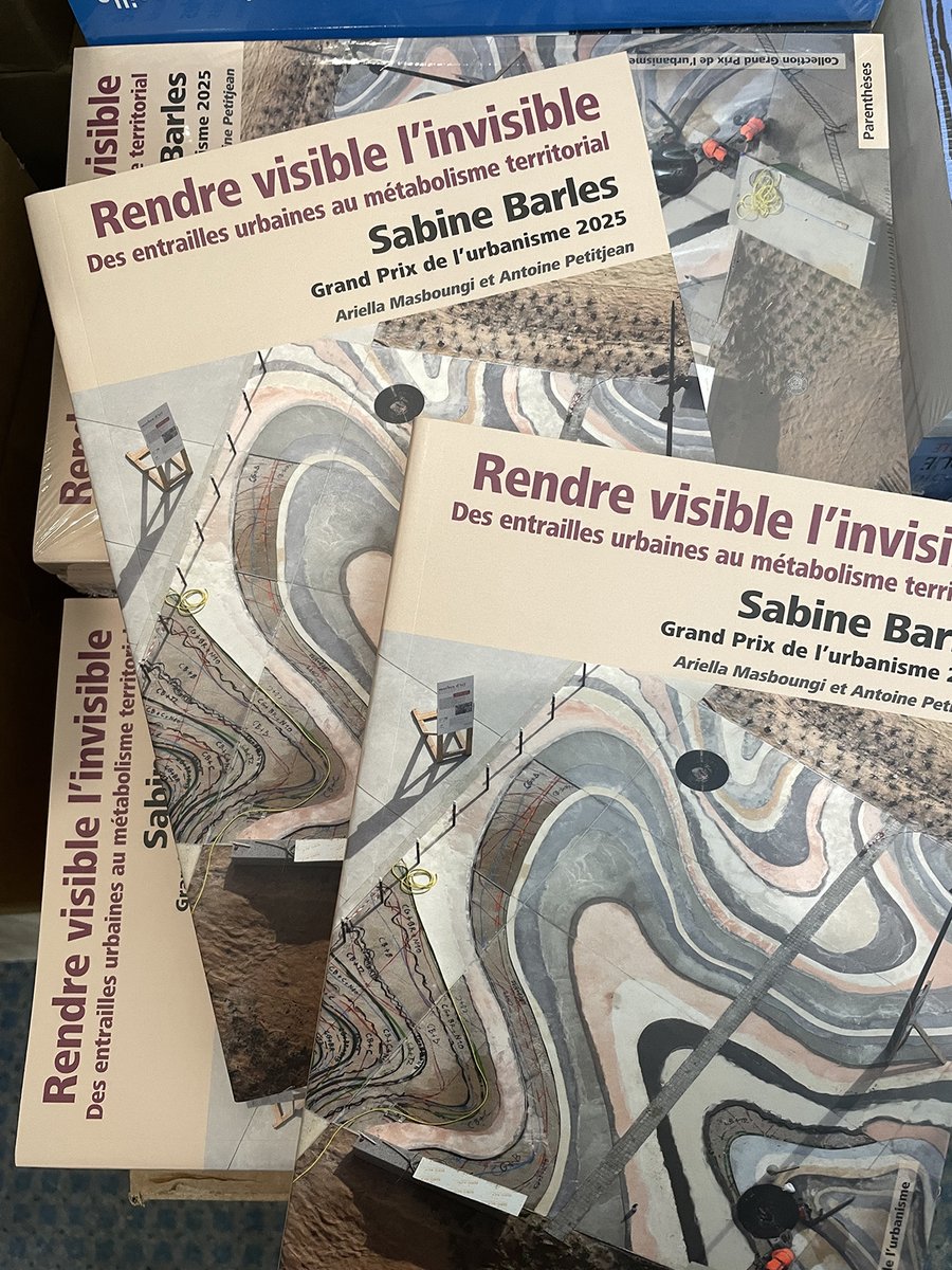 Aujourd'hui Mardi 16 décembre, Sabine Barles reçoit le Grand Prix de l'urbanisme 2025 à la Maison de la Chimie à Paris…
Son livre vient de paraître…
