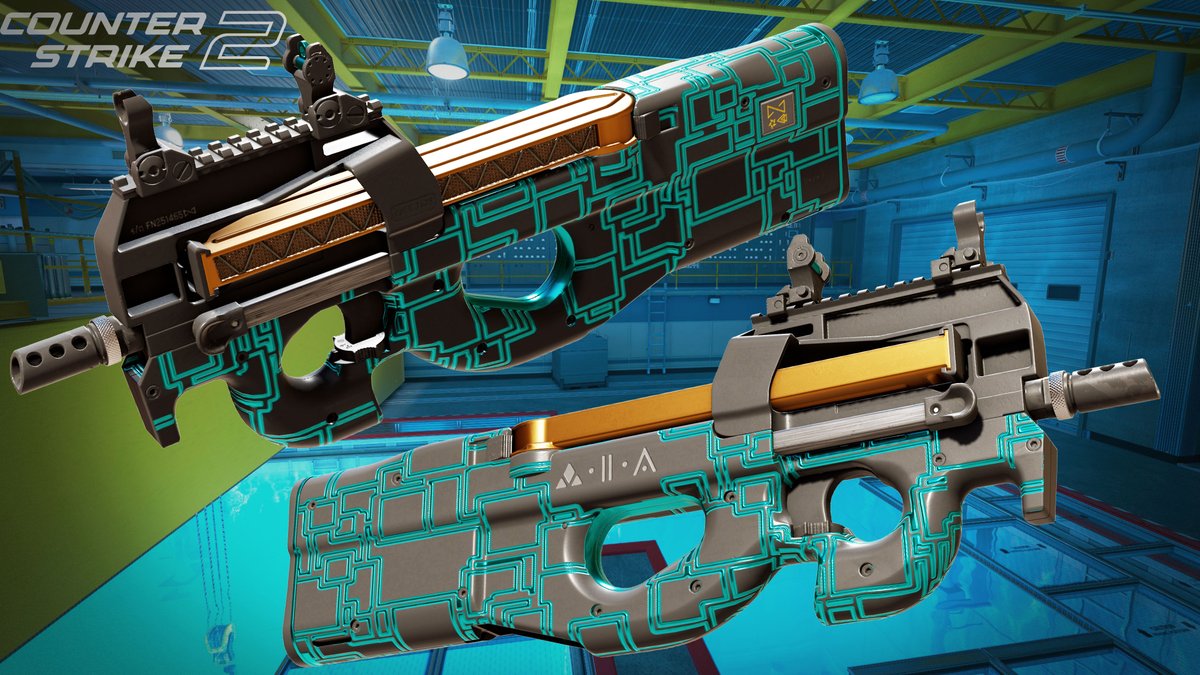 Hello everyone! Redesigned the skin P90 | Alien technology  for <a href="/CounterStrike/">CS2</a> 
steamcommunity.com/sharedfiles/fi…