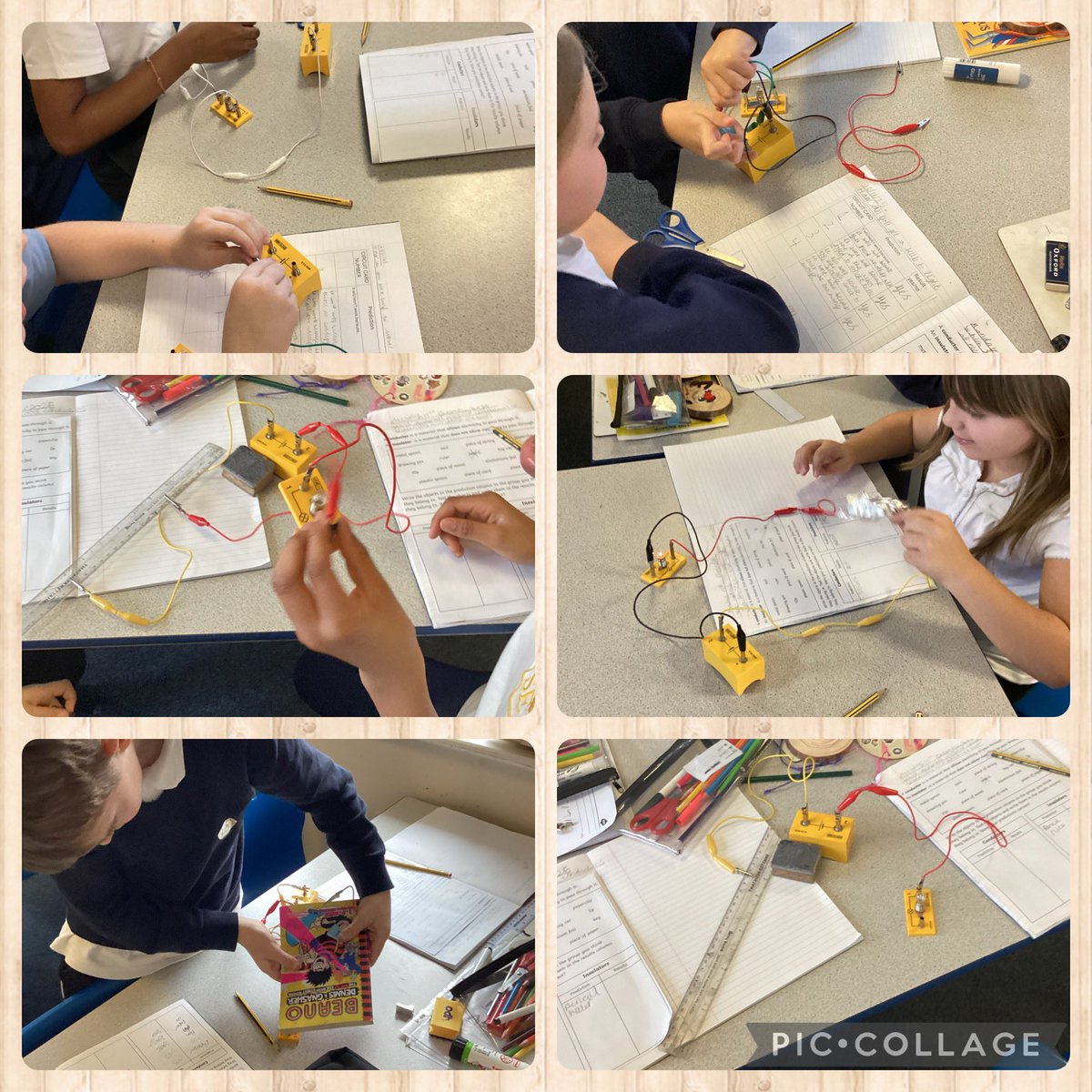 Yesterday in Science, we were investigating which materials were good conductors of electricity and which ones were insulators ⚡️💡<a href="/ScienceStEliz/">Science-StElizabeth's</a>