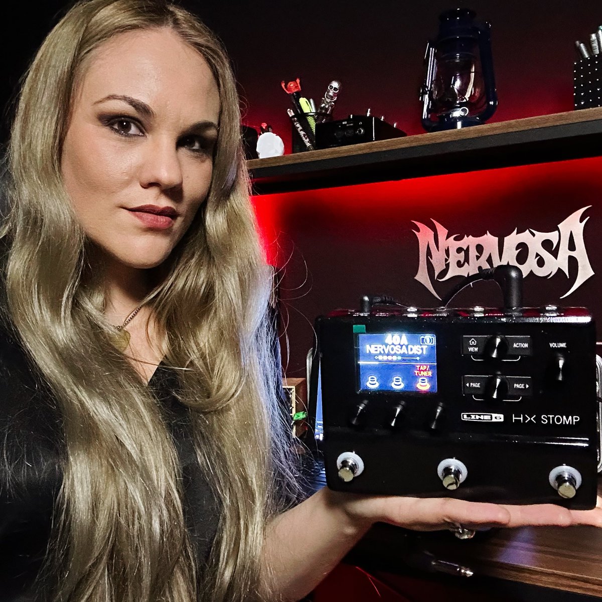 prikanervosa's tweet photo. Since 2020 I'm using on the stage the HX Stomp pedal by Line 6, Pedrone amplifier and a real cabinet, this strong combo gives the power of metal that I need.
I'm very proud to be part of @official_line6 
Helix family is definitely the best!

#line6 #line6helix #guitar https://t.co/f3QH20Sm0F
