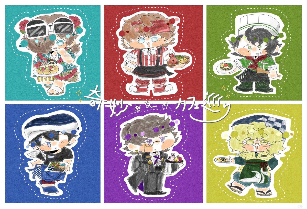 #しろっぽ
🥞🍔🍝奇妙なカフェ巡り🥗🧁🍚