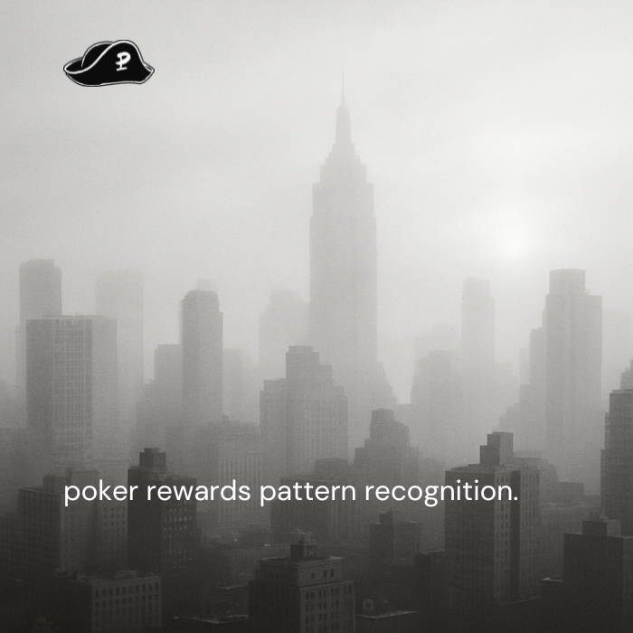 poker rewards pattern recognition.

prediction markets do too.