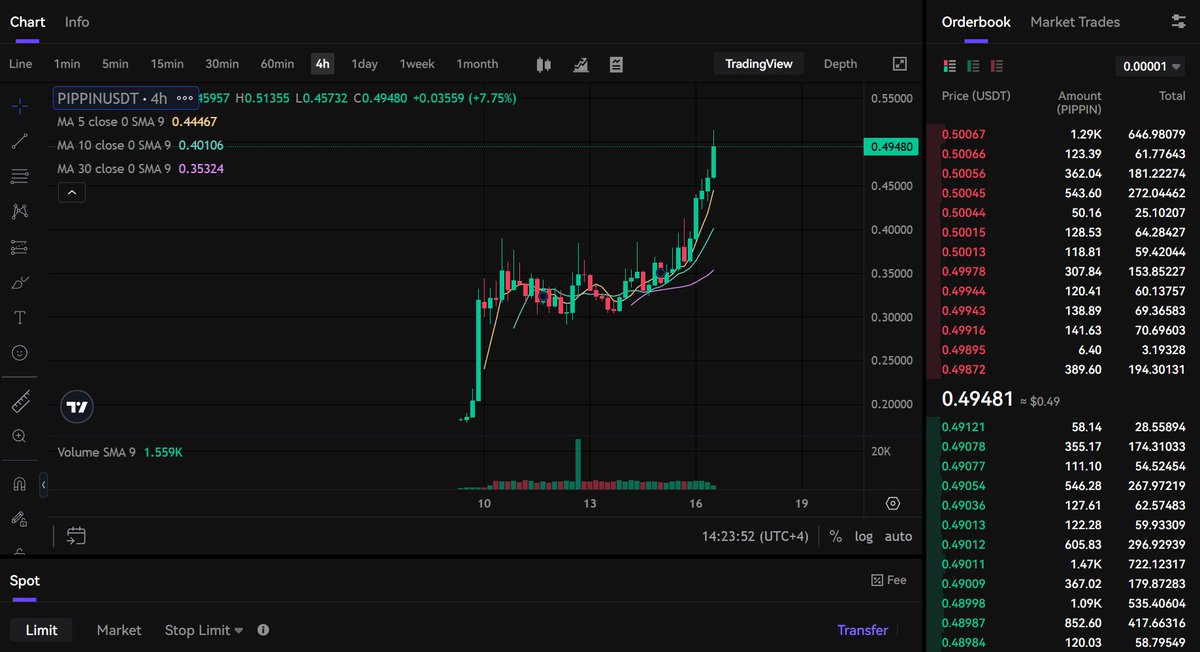 arloxshot's tweet photo. SolCex is where momentum gets amplified.

$PIPPIN 

✔️Trade $PIPPIN on @SolCex_Exchange :  
https://t.co/VCQMlnYH2Q https://t.co/5K0bwebY5Y