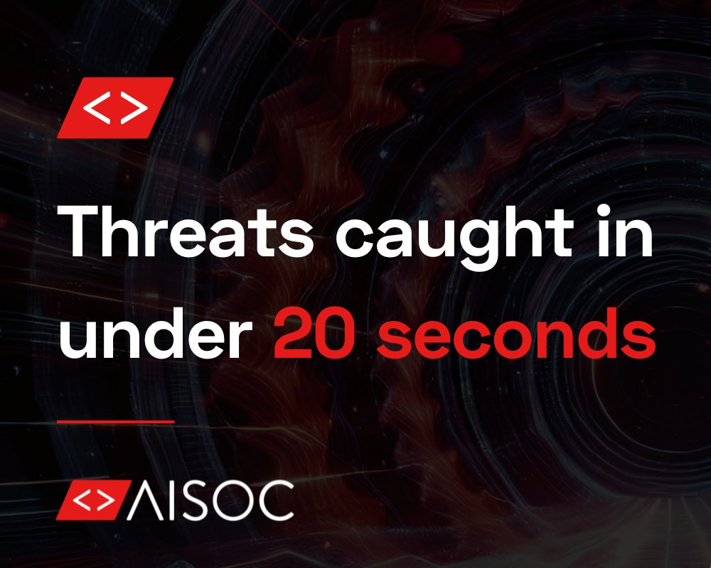 Only 5% of organisations can afford an in-house #SOC.

15% can outsource one.

What about the remaining 80%? Left exposed.

That’s where #AISOC comes in.

We detect threats in under 20 seconds and cost a fraction of traditional SOCs.

🔗aisoc.cloud