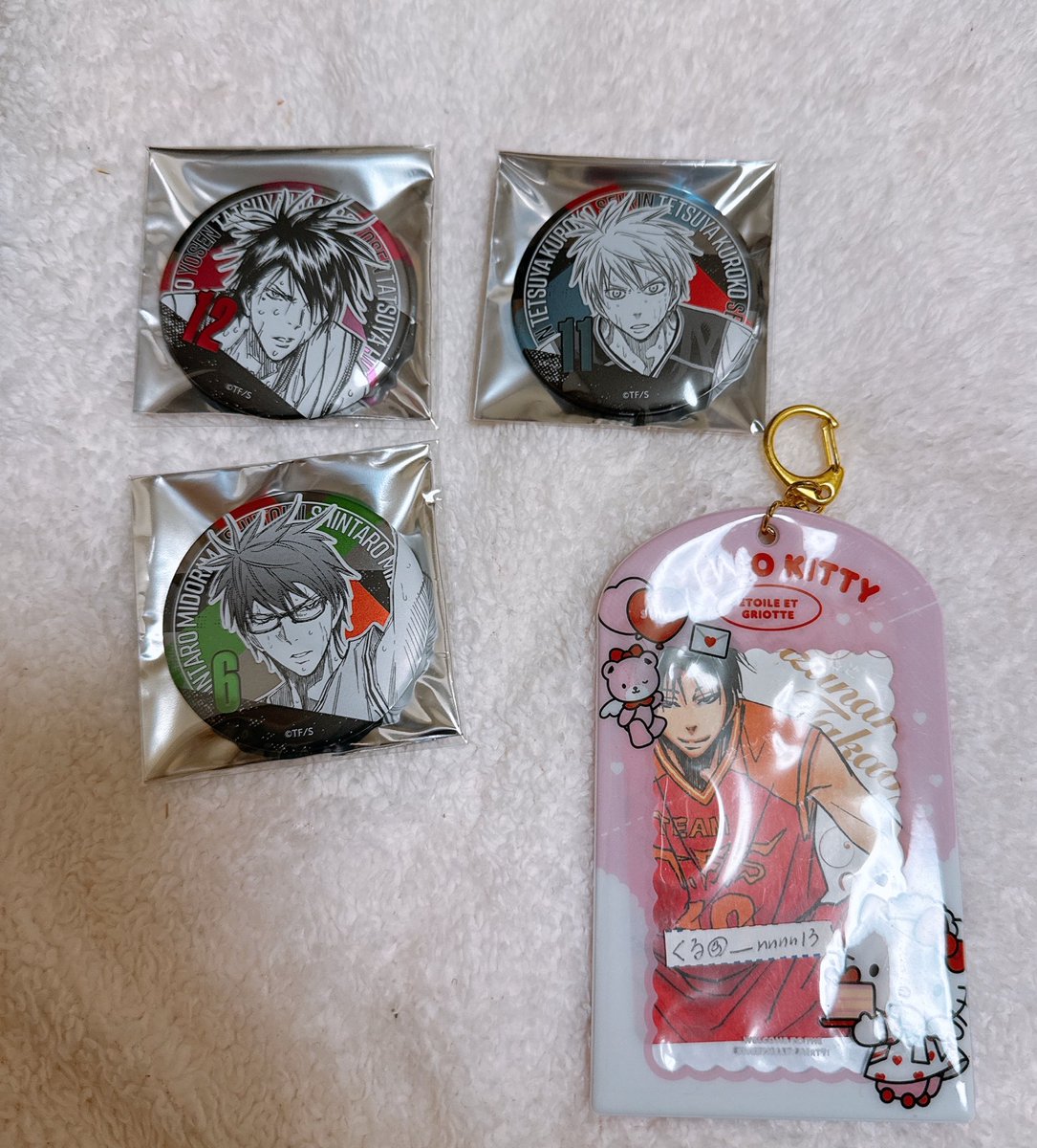 交換】黒子のバスケ 黒バス デコレクション缶バッジ 【譲】氷室 緑間