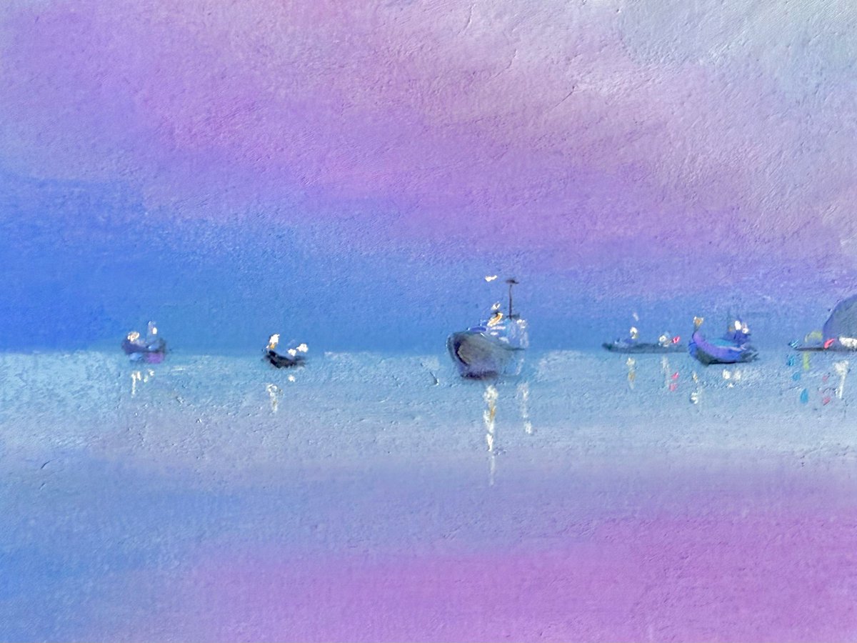 このグラーデション はパステルでしか出せない。 #パステル画 #pastel