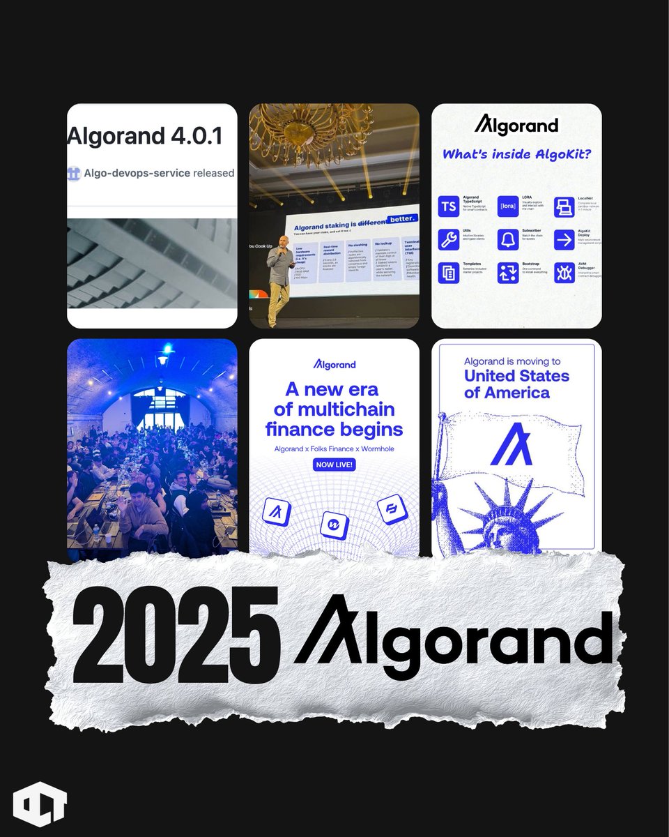 ALGO | @Algorand Wrapped 2025 250% more nodes. Post-quantum security on  mainnet. 100M+ users onboarded. And most people still missed it 🧵