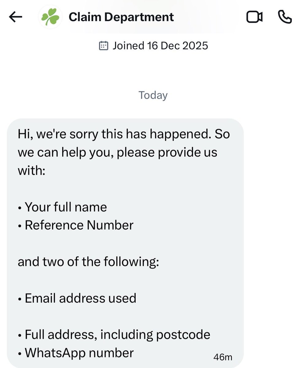 BealeMatthew's tweet photo. @AerLingus is the claims department account real? https://t.co/uLSfReIOKE