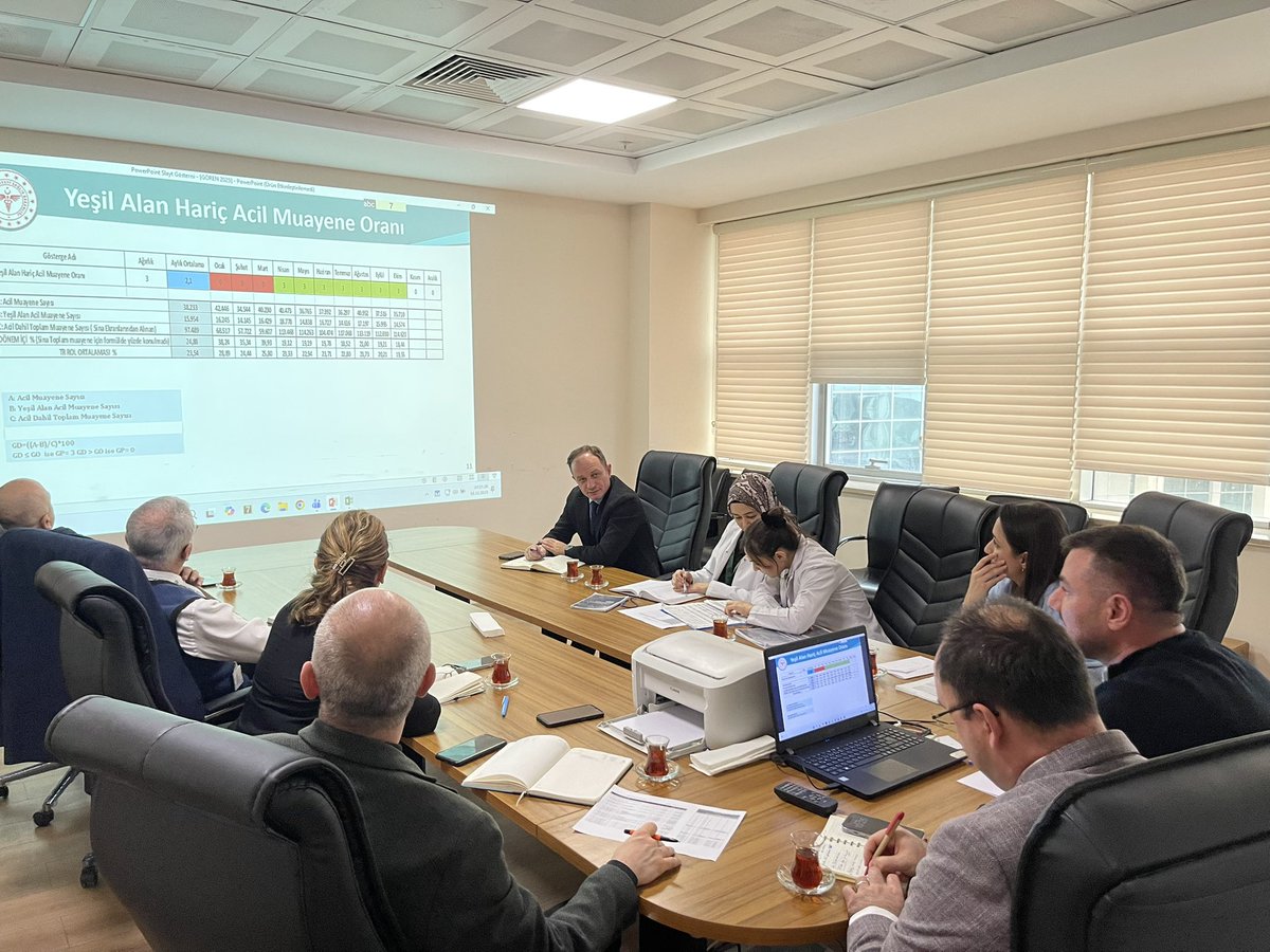 📍Aylık GÖREN değerlendirme toplantımız, Başhekimimiz Uzm.Dr. Emre Özgen başkanlığında gerçekleştirildi.

#toplantı 
#çarşambadevlethastanesi 

<a href="/samsunilsaglik/">Samsun İl Sağlık Müdürlüğü</a> 
<a href="/sbkhgm/">Kamu Hastaneleri Genel Müdürlüğü</a>
<a href="/halksagligigm/">Halk Sağlığı Genel Müdürlüğü</a> 
<a href="/saglikbakanligi/">T.C. Sağlık Bakanlığı</a>