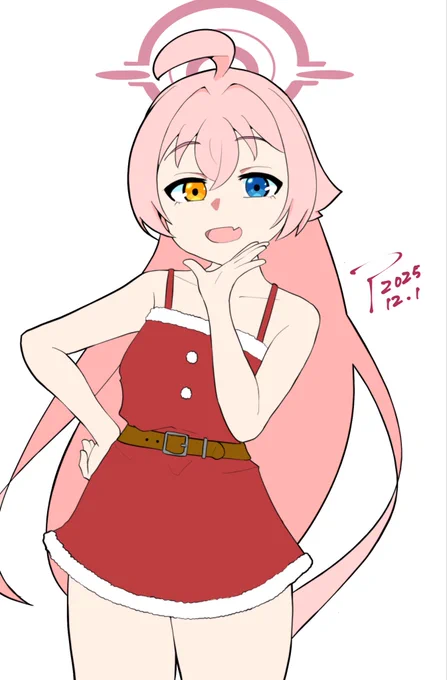 ちょっと早いけど、メリークリスマス。先生。 サンタホシノでした。
