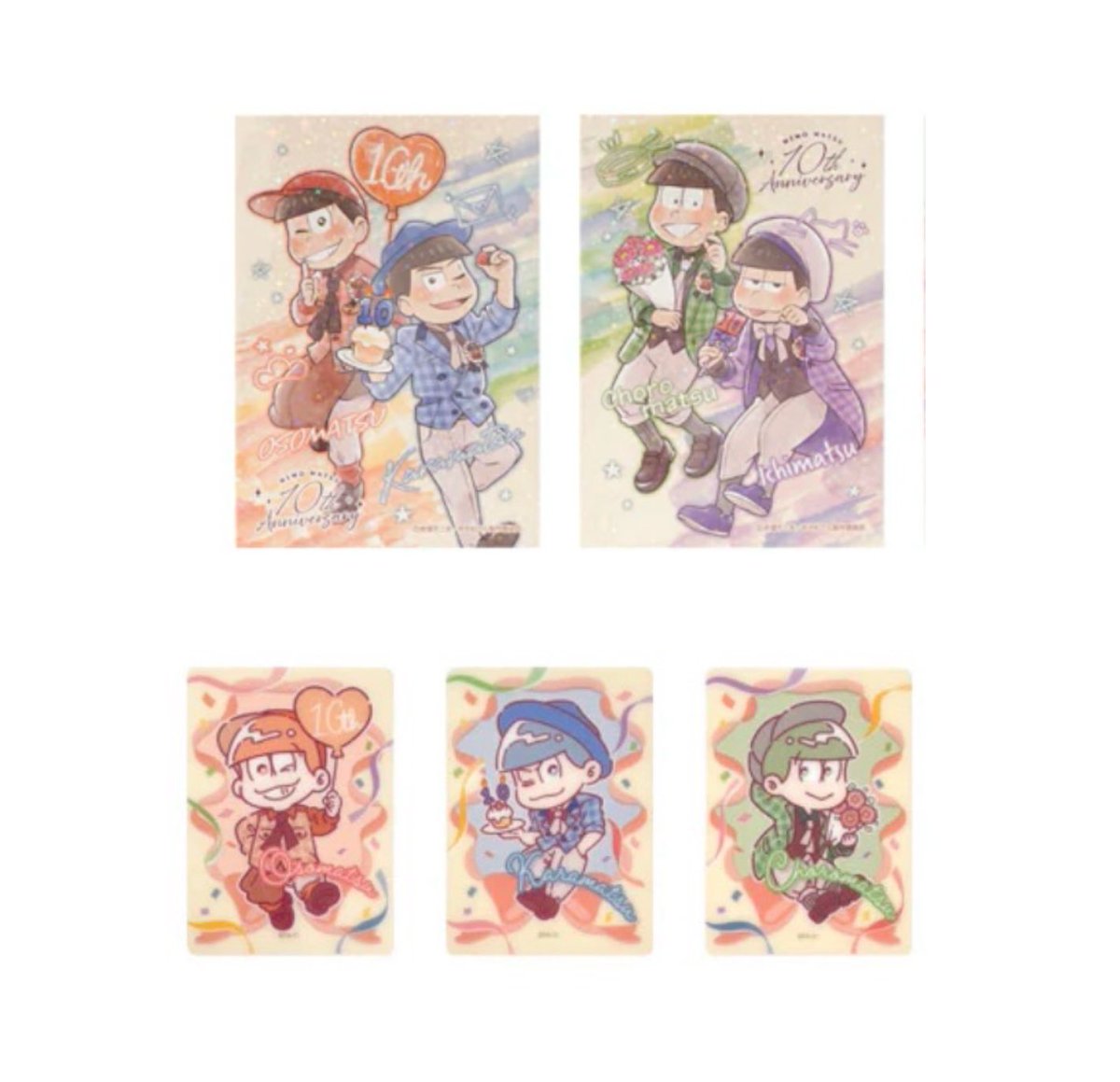 Yamada_0803's tweet photo. 【交換】　おそ松さん　100均　キャンドゥ

譲）ポストカード→おそ松、カラ松、一松、トド松
　　アクリルコースター→チョロ松
　　クリアカード→兄松、弟松、じょし松

求）ポストカード→長兄、年中
　　アクリルコースター→シークレット
　　クリアカード→おそ松、カラ松、チョロ松

⬇️ https://t.co/MRQCrOJvie