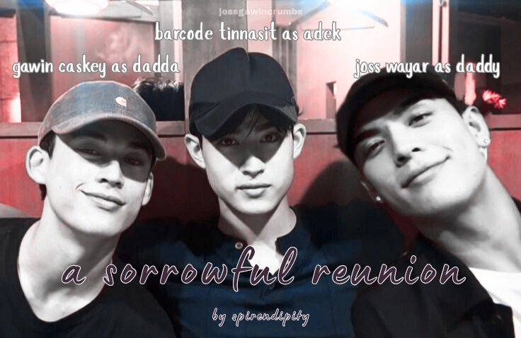 spirendipity's tweet photo. #jossgawin ft barcode few tweets au

a sorrowful reunion between adek, dadda, and daddy ㅡ real love isn't easy, easy love isn't real https://t.co/8tjX7sFlPJ