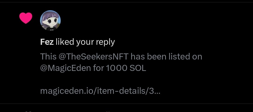 <a href="/FezWeb3/">Fez</a> just like <a href="/TheSeekersNFT/">The Seekers | Aether's Guild 🌌🔭</a> now!

Which solana whale will get this for 1000 SOL <a href="/MagicEden/">Magic Eden 🪄</a>? 

Let the super cycle start from <a href="/solana/">Solana</a>! 

magiceden.io/item-details/3…