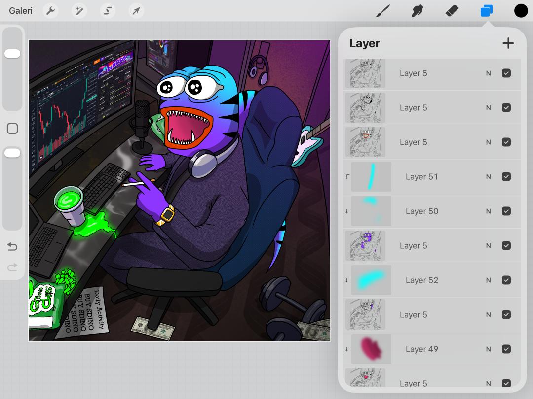My meme submition and the proof i sketch it on my device 
Look the green candle 😎😎
@dinosolmeme $DINO #DinoMemeContest