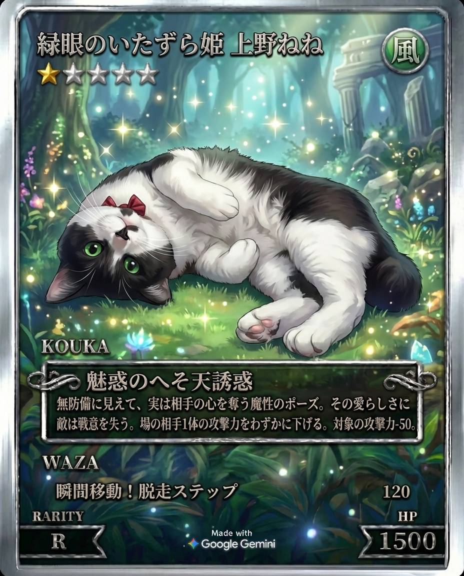 ねねちゃん風属性❤ #ペットカードジェネレーター