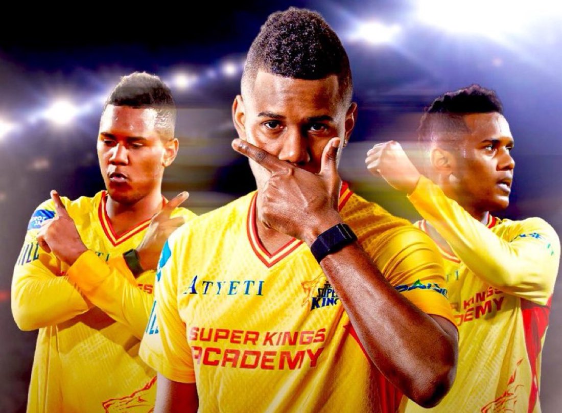 mufaddal_vohra's tweet photo. AKEAL HOSEIN SOLD TO CSK AT 2CR. https://t.co/YJlL5ksPXd