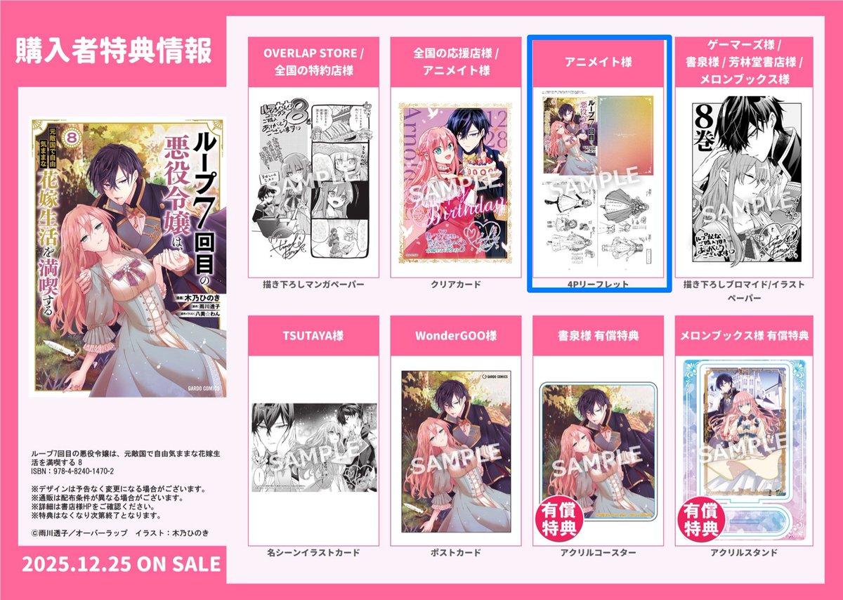 ルプなな ノベルス3巻書泉有償特典 アクリルコースターのみ　雨川透子 ルプなな】コミックス3巻の詳細/特典/書き下ろし｜雨川 透子/Touko Amekawa