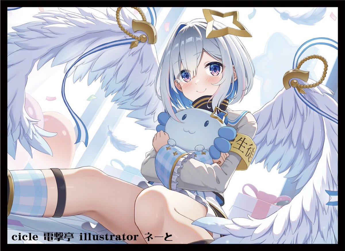 dengekitei's tweet image. 電撃亭C107プレゼントキャンペーンその1かなたのスリーブとプレマを抽選で2名様にプレゼントします。応募の方法は当ツイートをフォロー&amp;amp;RTで応募完了です。応募の締め切りは12月31日までとなっております。応募の方をよろしくお願いします。