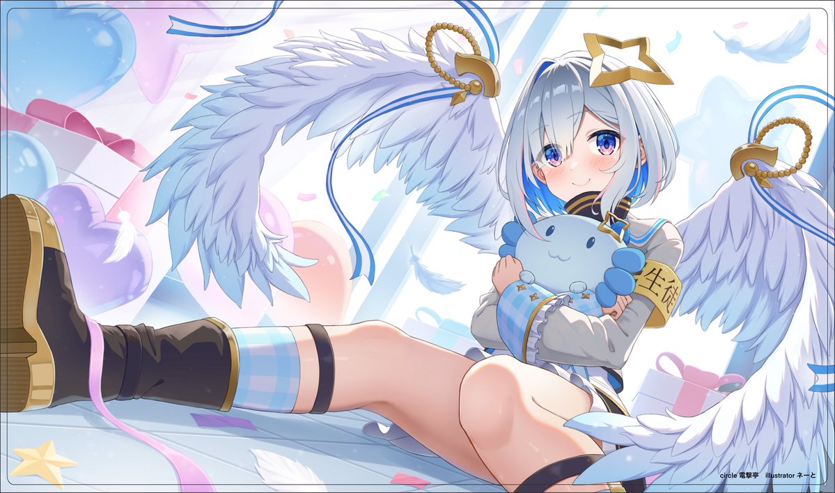 dengekitei's tweet image. 電撃亭C107プレゼントキャンペーンその1かなたのスリーブとプレマを抽選で2名様にプレゼントします。応募の方法は当ツイートをフォロー&amp;amp;RTで応募完了です。応募の締め切りは12月31日までとなっております。応募の方をよろしくお願いします。