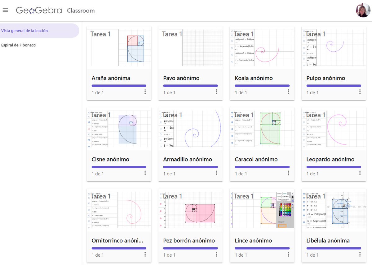 IsabelGarciasvp's tweet image. Espiral de Fibonacci con @geogebra
Matemáticas 3º ESO
#sucesiones #matematicas #TIC
