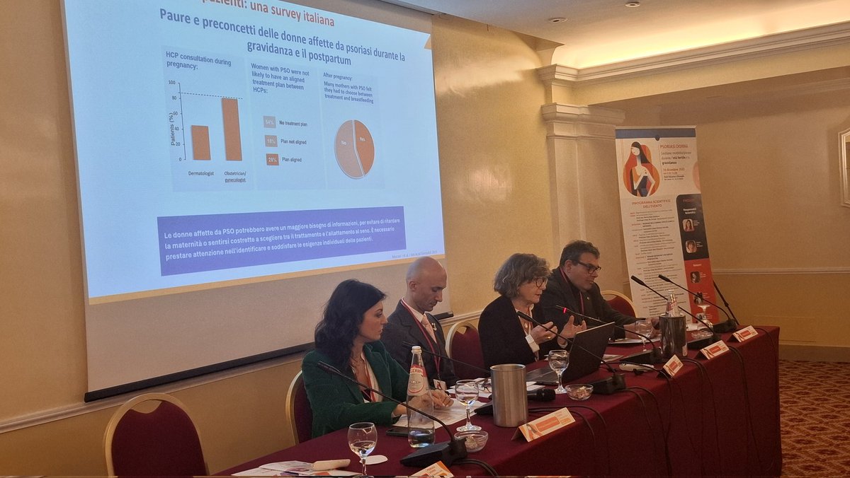 DottNet's tweet image. La Prof.ssa Clara de Simone illustra linee guida ed evidenze sulla gestione terapeutica in gravidanza ed allattamento - Evento ECM Psoriasi Donna #dermatologia #psoriasi