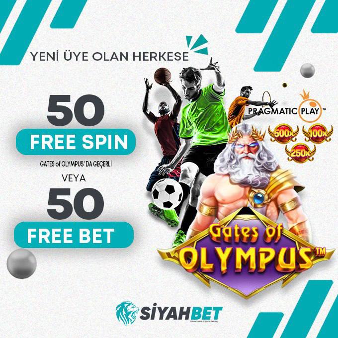 ⚡️ Benzersiz avantajlar sunan Siyahbet'te Deneme Bonusu sizi bekliyor!

⚡️ Hemen üye ol, Gates Of Olympus'ta geçerli 50 Freespin veya 50₺ Freebet anında hesabında olsun!

🍀 Siyahbet'e deneme bonusu ile muhteşem bir başlangıç yap!

🔔 HEMEN KAYIT OL: t2m.io/siyahbetgiris