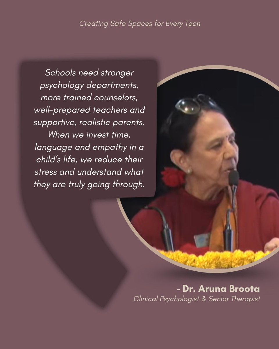 cbseindia29's tweet photo. Voices from Plenary Session-I.
Each quote reminds us why mental health needs space, honesty, and support. These conversations are helping us break the silence, one insight at a time.

#CBSENationalAdolescentSummit2025 #StudentWellbeing #CBSEIndia #AdolescentSummit2025 #MentalHealthMatters #BreakingTheSilence