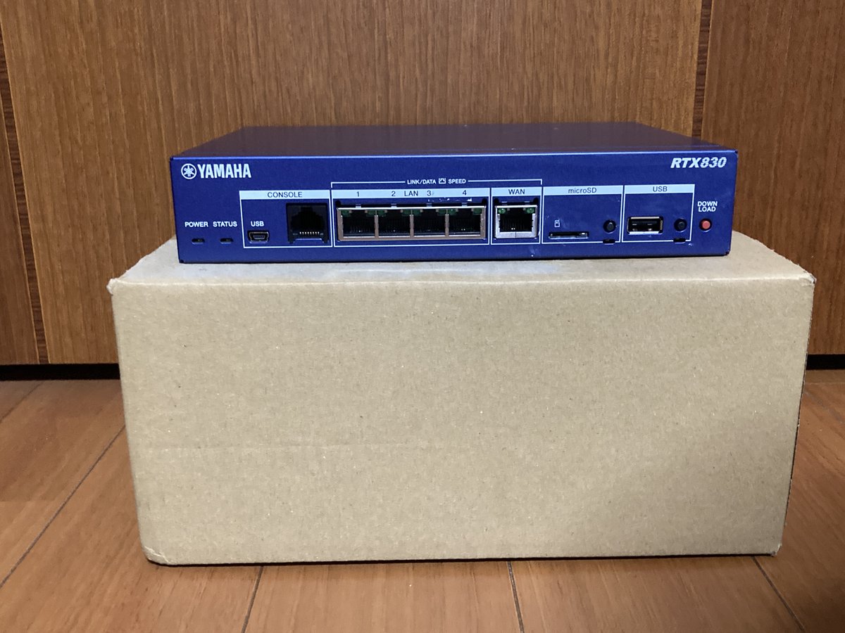 udp_5060's tweet photo. my new gear... (通算7台目) #RTX830 https://t.co/tbVkn3VPpP