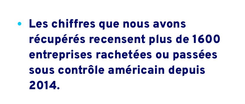 BMoon_bee's tweet photo. Les fonds 🇺🇸 rachètent toutes les marques emblématiques 🇫🇷! 

Plus de 1600 fleurons français sont passés sous contrôle 🇺🇸 depuis l’arrivée de Macron comme ministre de l’économie et de l’industrie sous Hollande puis au pouvoir : c’est sans précédent ! 

Souveraineté zero . https://t.co/ZEwCWepl1w