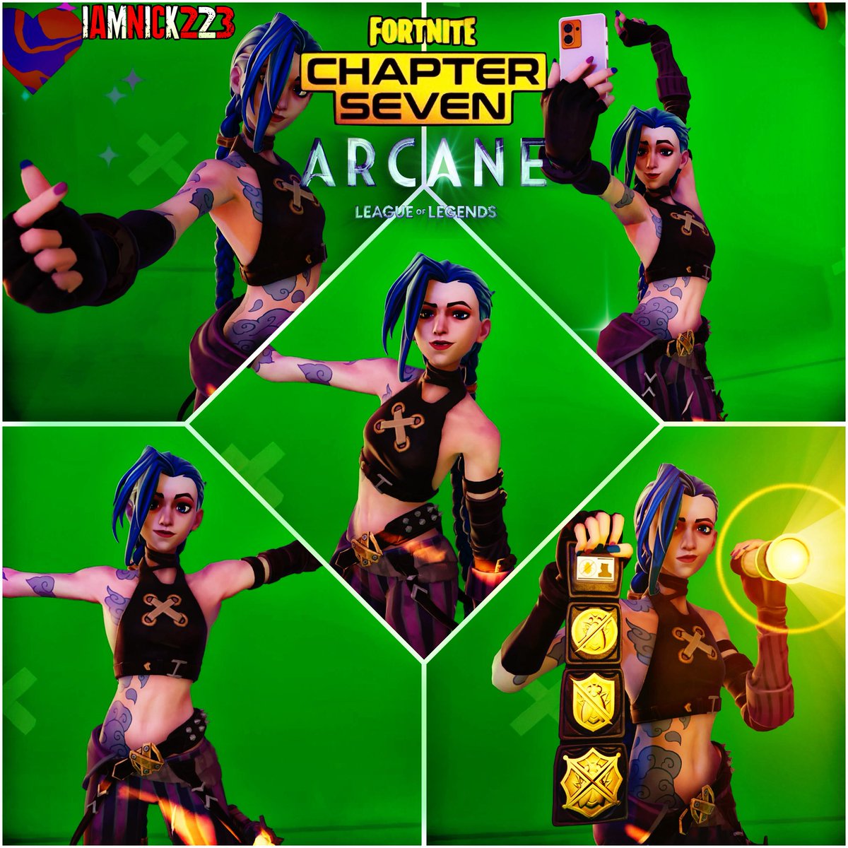 IAmNick223's tweet image. jinx 💙

she’s so cool love arcane love jinx she’s a badass i am happy got into the show and happy and got the skin 2 weeks ago already my favorite 

#jinx #powder #arcane #arcaneleagueoflegends #fortnite #fortography #fortnitephotography