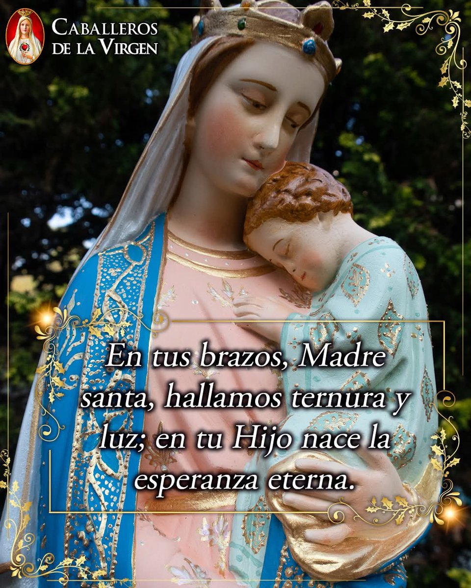 RuizHurtadoRE's tweet photo. Buenos Días!!
En tus brazos, Madre Santa, #Encontramos ternura y luz. En tu seno nació la esperanza eterna, y en tu amor aprendemos a acoger a Cristo con un corazón dispuesto y fiel. https://t.co/yY25Igy3ei