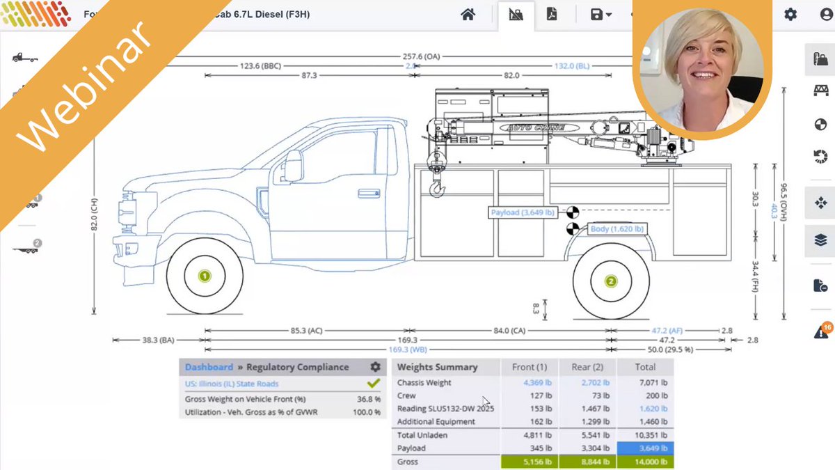 TruckScience's tweet photo. Missed our webinar last week?
The webinar covered how to make relevant information available to trusted distributors while maintaining control of the information.
It also included a demo of the TruckScience Axle Weight Calculator.
Watch it back here - https://t.co/n8fEWAHDKm https://t.co/rb1ogq5kiY