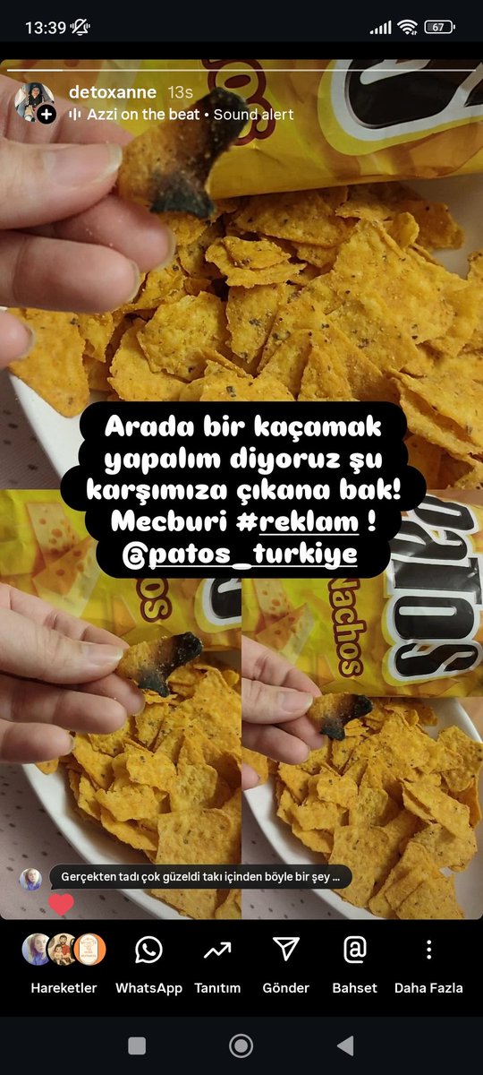 rebude7's tweet photo. @PatosCips yerli diyoruz milli diyoruz içimiz rahat yiyemiyoruz... Tamam sağlıklı değil bunun bilincindeyiz ama yani bu da olmamalı. https://t.co/IbRCnkxAWE