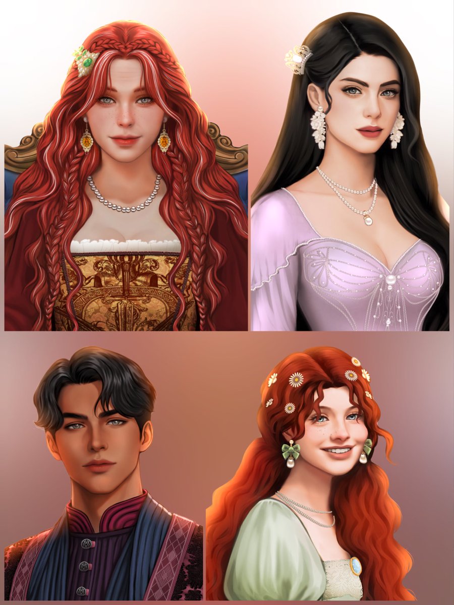 Omg I completely forgot about this last edit🥰 Riftan passed on his hair color to their babies, and Maxi passed on her eye color🩶✨ I personally think they teamed up the best with Elysia and Renier🙂‍↕️🤭

#undertheoaktree #UOTcarryingcalypse #상수리나무아래 #オークの樹の下