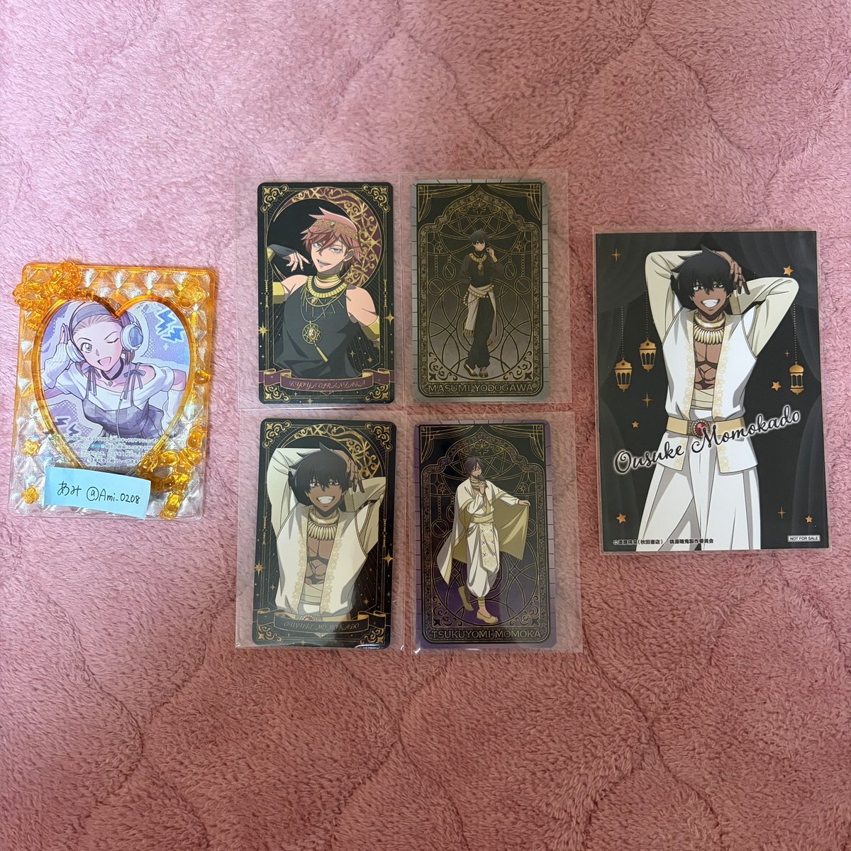 【交換】桃源暗鬼 アラビアンナイト タロット風カード アニメイト特典 ブロマイド

求
同異種 一ノ瀬
※同種はアップ＞ヒキ
※異種は未所持多い為なんでも検討します

譲
◎タロット風カード
淀川 花魁坂 桃華 桃角
◎特典ブロマイド
桃角

📮郵送
比率違いなど要相談◎